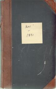 Book - INDEPENDENT ORDER OF RECHABITES COLLECTION: MINUTE BOOK, 1881- 1891