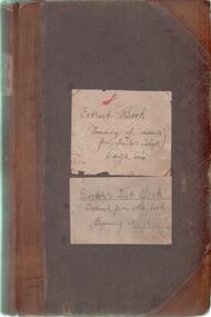 Book - INDEPENDENT ORDER OF RECHABITES COLLECTION: MINUTE BOOK, 1870-1936