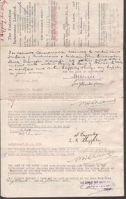 Document - BAGGALEY COLLECTION: FEDERATION INSURANCE POLICY FOR 518 HARGREAVES STREET, BENDIGO