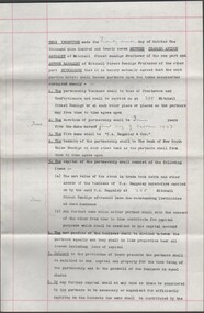 Document - BAGGALEY COLLECTION: INDENTURES FOR BUSINESS PARTNERSHIP BETWEEN CA & A BAGGALEY DATED 1927 & 1933