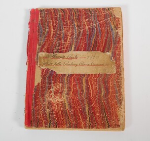 Book - WHITE HILLS READING ROOM COLLECTION: MINUTES BOOK 1900-1907