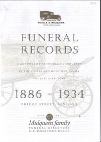 Book - FIZELLE AND MULQUEEN - FUNERAL RECORDS