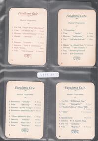 Document - FAVALORO COLLECTION: FAVALORO'S CAFÉ MUSICAL PROGRAMME