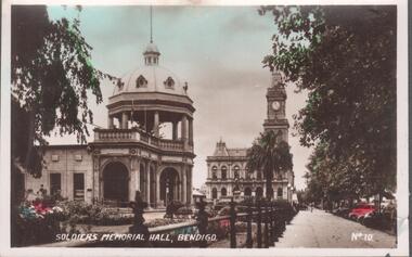 Photograph - BENDIGO VIEWS COLLECTION: SOLDIERS MEMORIAL HALL