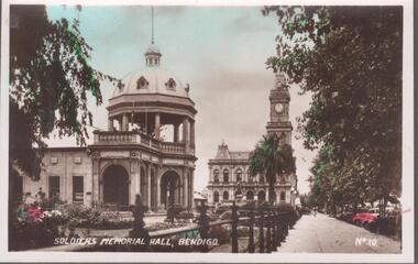 Photograph - BENDIGO VIEWS COLLECTION: SOLDIERS MEMORIAL HALL