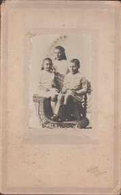 Photograph - BAGGALEY COLLECTION: FAMILY STUDIO PHOTOGRAPH OF THREE CHILDREN