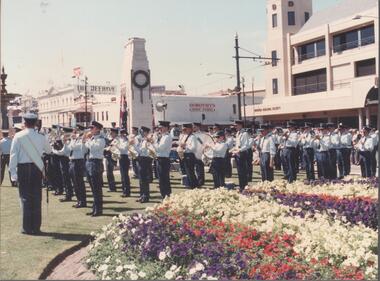 Photograph - RAAF RADAR REUNION COLLECTION: PHOTOGRAPH BAND AT THE CENOTAPH