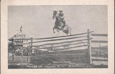 Photograph - LYNNE BENWELL COLLECTION: BENDIGO SHOW HORSE JUMPING