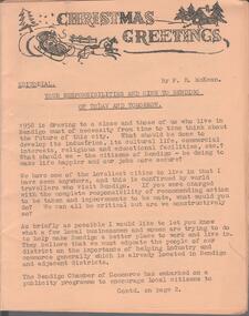 Book - HANRO COLLECTION: CHRISTMAS GREETINGS NEWSLETTER