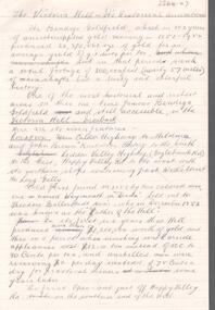 Document - ALBERT RICHARDSON COLLECTION: THE VICTORIA HILL HISTORICAL ASSOCIATIONS