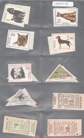 Ephemera - KEN HESSE COLLECTION: VARIOUS STAMPS AND TRAM TICKETS