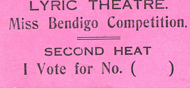 Document - GUINEY COLLECTION: VOTING TICKET