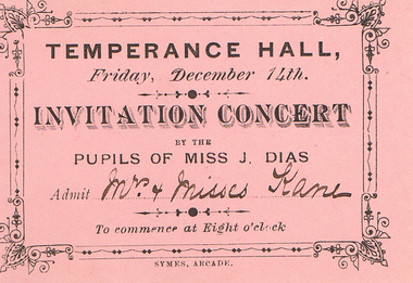 Document - GUINEY COLLECTION: INVITATION, 1894