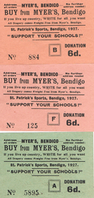 Document - GUINEY COLLECTION: RAFFLE TICKETS, 1927