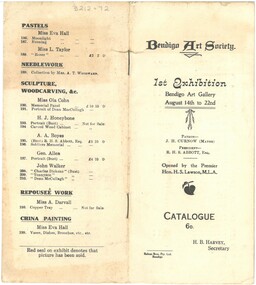 Document - GUINEY COLLECTION: CATALOGUE, 1920