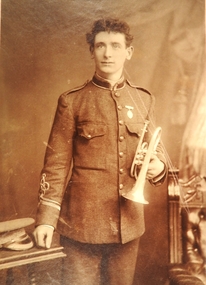 Photograph - Hopetoun Brass Band Leader G, Michell, Kalma, 14/02/1913