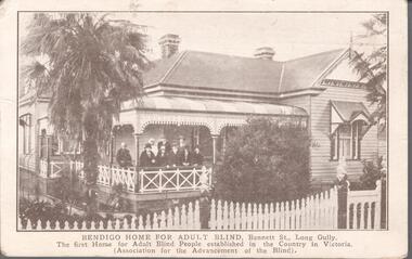 Postcard - WARNE COLLECTION: BENDIGO HOME FOR ADULT BLIND