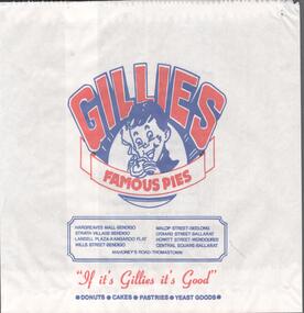Ephemera - WARNE COLLECTION: GILLIES PAPER BAG