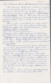 Document - ALBERT RICHARDSON COLLECTION:  THE VICTORIA HILL, HISTORICAL CONNECTIONS