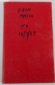 Document - COMBINED PENSIONERS' ASSOCIATION MINUTE BOOK 1964 - 1967, 1964 - 1967