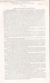 Document - ALBERT RICHARDSON COLLECTION:  SECRETARY FOR MINES ANNUAL REPORT 1911
