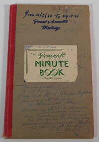 Document - COMBINED PENSIONERS' ASSOCIATION  MINUTE BOOK 1960 -1961, 1960 - 1961