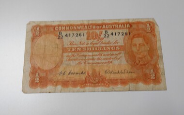 Coin - GRAHAM HOOKEY COLLECTION: 10 SHILLINGS BANKNOTE
