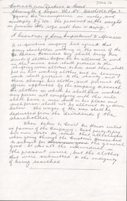 Document - ALBERT RICHARDSON COLLECTION: STRENGTH OF MINING ROPES, MINERS' CLOTHING