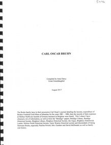 Book - CARL OSCAR BRUHN, 2017