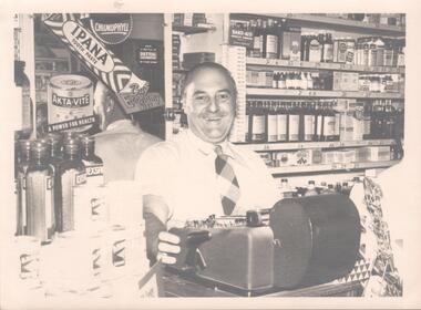 Photograph - JACK LYONS IN HIS PHARMACY