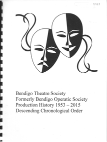 Book - BENDIGO THEATRE SOCIETY - PRODUCTION HISTORY