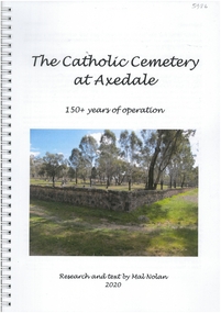 Book - THE CATHOLIC CEMETERY AT AXEDALE