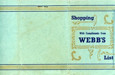 Memorabilia - W.G. WEBB ADVERTISING