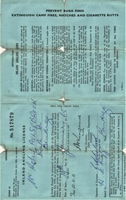 Document - AULSEBROOK COLLECTION: LICENSES, 1965- 1975