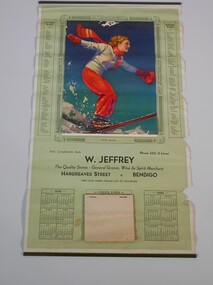 Document - CALENDAR COLLECTION: W. JEFFREY 1940