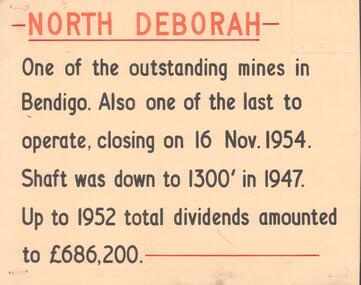 Document - NORTH DEBORAH , DEBORAH, CENTRAL NELL GWYNNE AND NAPOLEON GOLD MINES