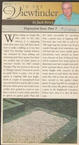 Newspaper - JACK PERRY COLLECTION: DEPRESSION YEARS PART 7