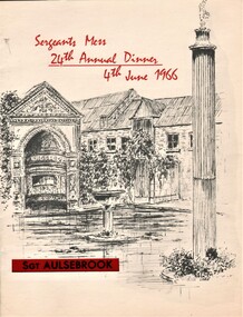 Document - AULSEBROOK COLLECTION: 24TH ANNUAL DINNER MENU, 1966