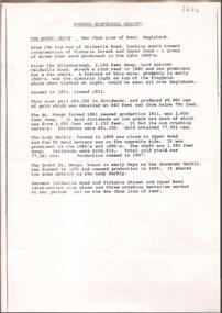 Document - NEW CHUM LINE OF REEF MUNGO GROUP EAGLEHAWK