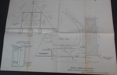 Plan - GOLDEN SQUARE HIGH SCHOOL COLLECTION: PLAN BASKETBALL AND TENNIS COURTS