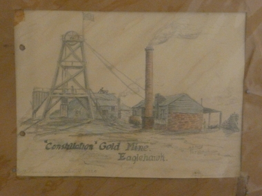 Painting - CONSTELLATION GOLD MINE EAGLEHAWK