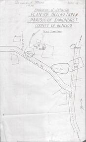 Photograph - DIAMOND HILL 1936, PLAN OF OCCUPATION