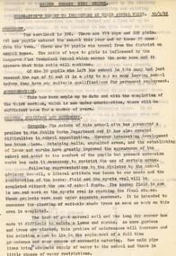 Document - GOLDEN SQUARE HIGH SCHOOL COLLECTION: HEADMASTER REPORT