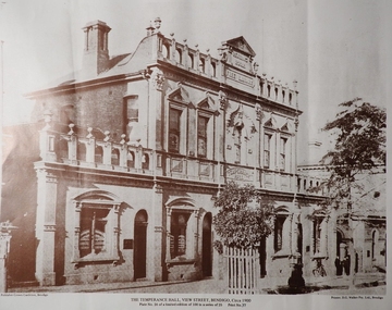 Print - PHOTOGRAPH TEMPERANCE HALL BENDIGO