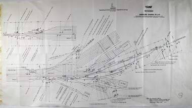 Document - VLINE BENDIGO SIGNALLING DIAGRAM NO.44/89, 1989