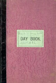 Book - G. ALICE JONES COLLECTION: MRS A.E. JONES ESTATE JOURNAL