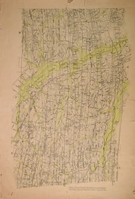 Map - STRUGNELL COLLECTION: BENDIGO GOLD FIELD GEOLOGICAL SURVEY, 1936