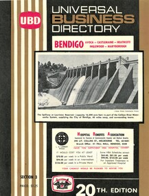 Document - UBD UNIVERSAL BUSINESS DIRECTORY - BENDIGO & DISTRICTS, 1970