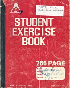 Book - BMTA COLLECTION: MINUTES BOOK, 1986 - 1990