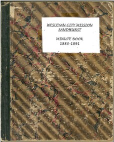 Book - FOREST STREET UNITING CHURCH COLLECTION: MINUTE BOOK, 1883-1981